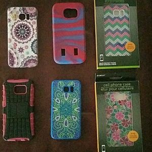 Six Samsung Galaxy S6 cell phone covers